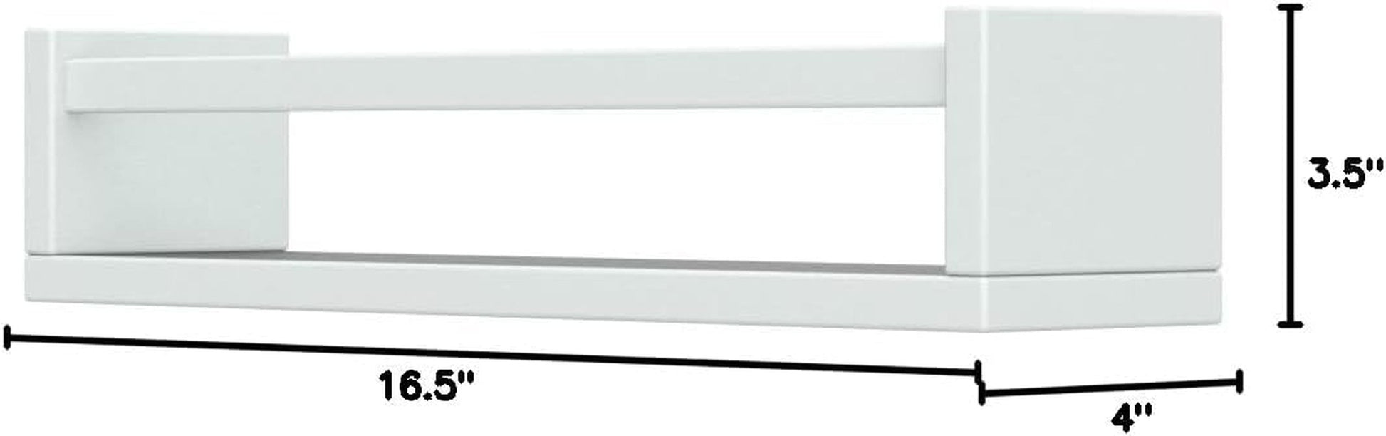 Floating Nursery Book Shelves for Wall Set of 4, White Wall Bookshelf for Kids Room, Small Wood Book Shelf Wall Mounted for Baby Teen Boys Girls Bedoom Bathroom Toy and Decor Storage-1