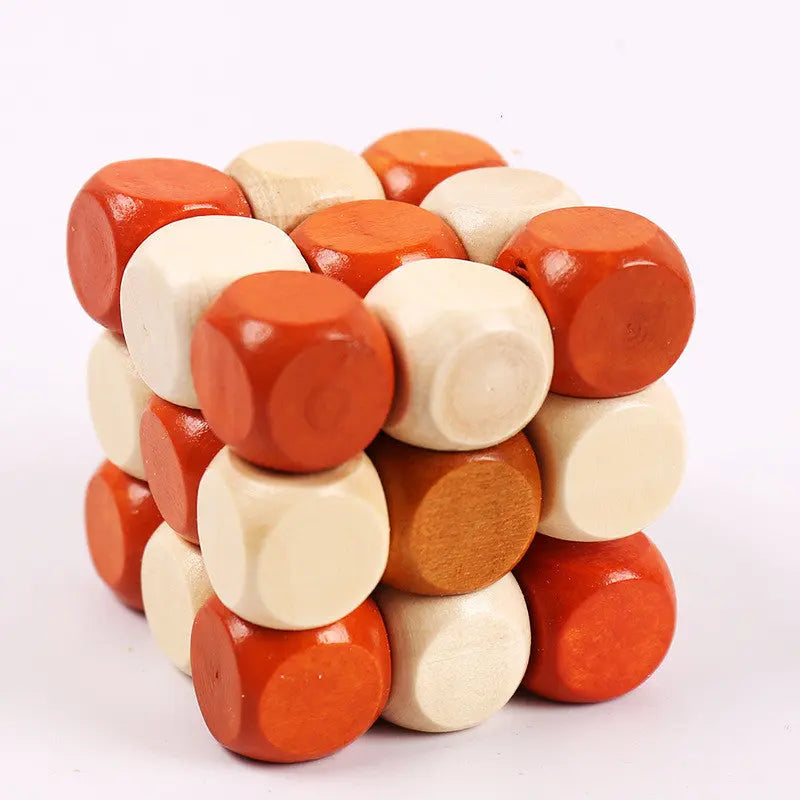Educational Wood Lock Puzzle Set for Kids-12