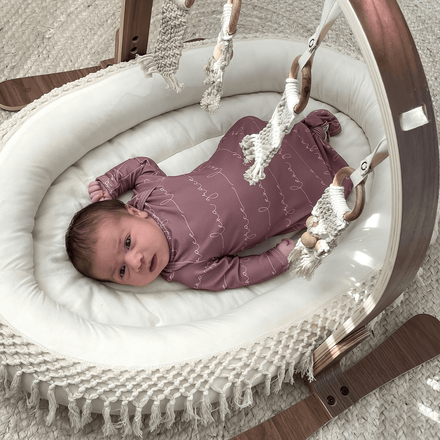 Macrame Lounge Mat & Play Gym Bundle DC-Finn + Emma