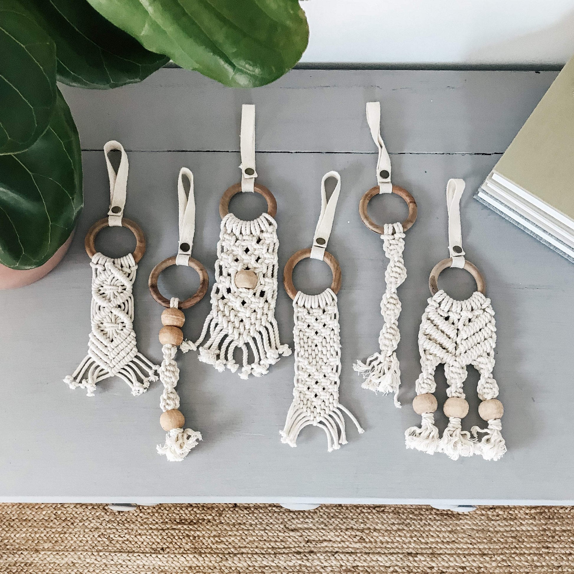 all-in-one toy | macrame beaded twist DC-Finn + Emma