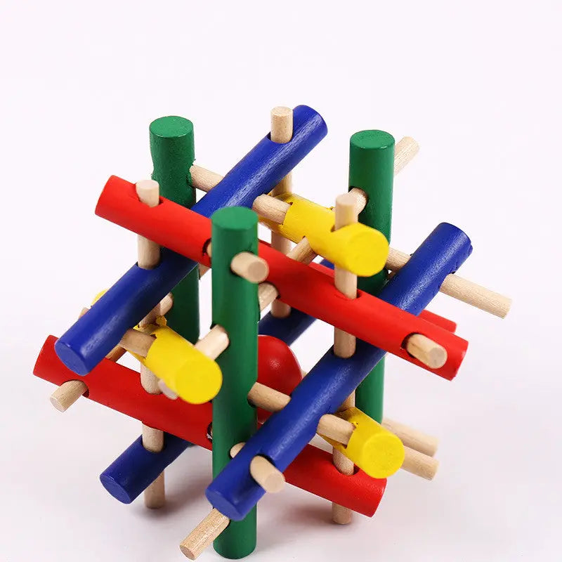 Educational Wood Lock Puzzle Set for Kids-11
