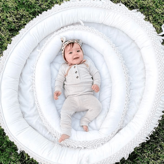 Macrame Oval Play Mat & Round Play Mat Bundle DC-Finn + Emma