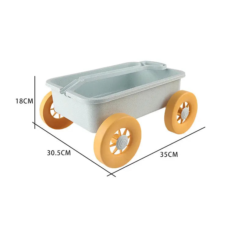 Children’s Wheat Straw Little Boy Beach Pusher Toy-3