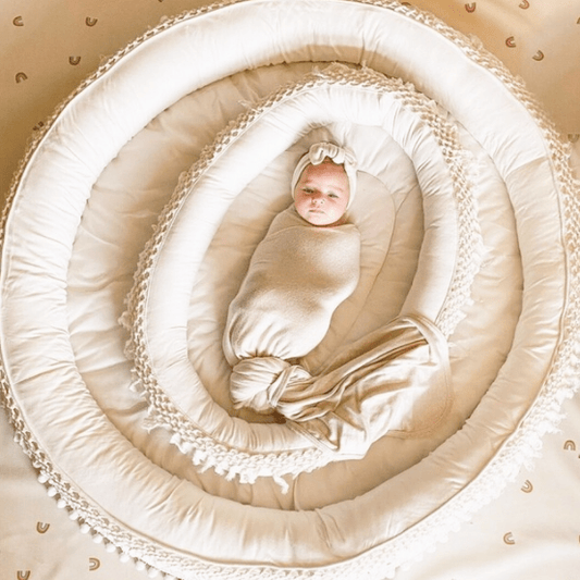 Macrame Oval Play Mat & Round Play Mat Bundle DC-Finn + Emma