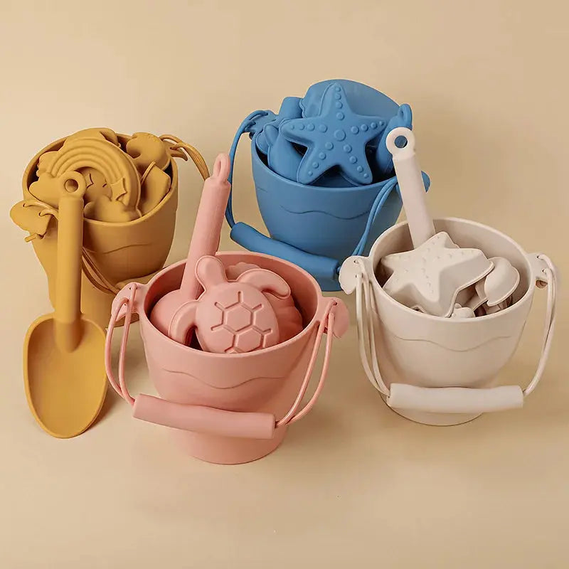 8 pcs set beach toys in food grade silicone multivariant-0