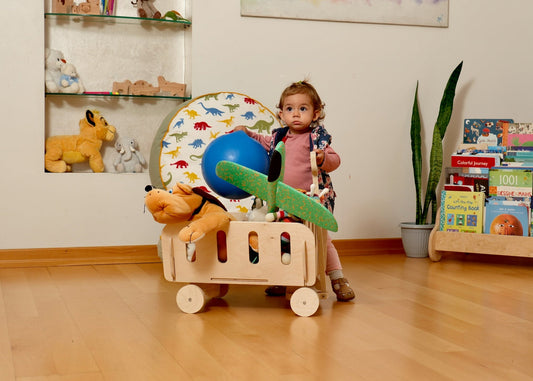 Montessori Toy Storage: Eco-Friendly Nursery & Playroom Chest-0