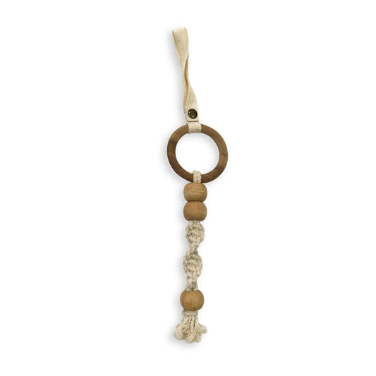 all-in-one toy | macrame beaded twist DC-Finn + Emma