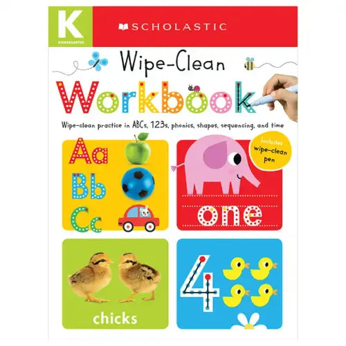 Kindergarten Wipe-Clean Workbook: Scholastic Early Learners (Wipe-Clean Workbook) - Spiral Books by splitShops
