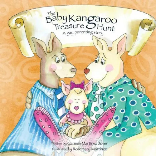 The Baby Kangaroo Treasure Hunt, a gay parenting story - Paperback Books by splitShops