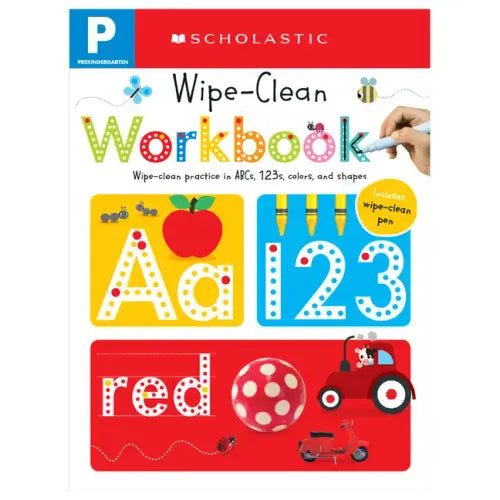 Pre-K Wipe-Clean Workbook: Scholastic Early Learners (Wipe-Clean) - Spiral Books by splitShops
