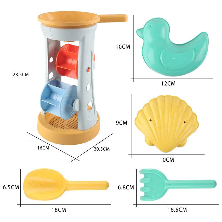 Children Wheat Straw Play Sandy Beach Toys-3